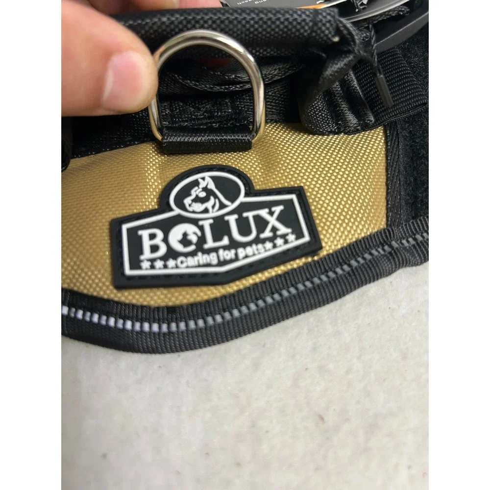 Tactical Reflective Bolux Dog Harness Sm Army Yellow No Pull Safety Vest Handle